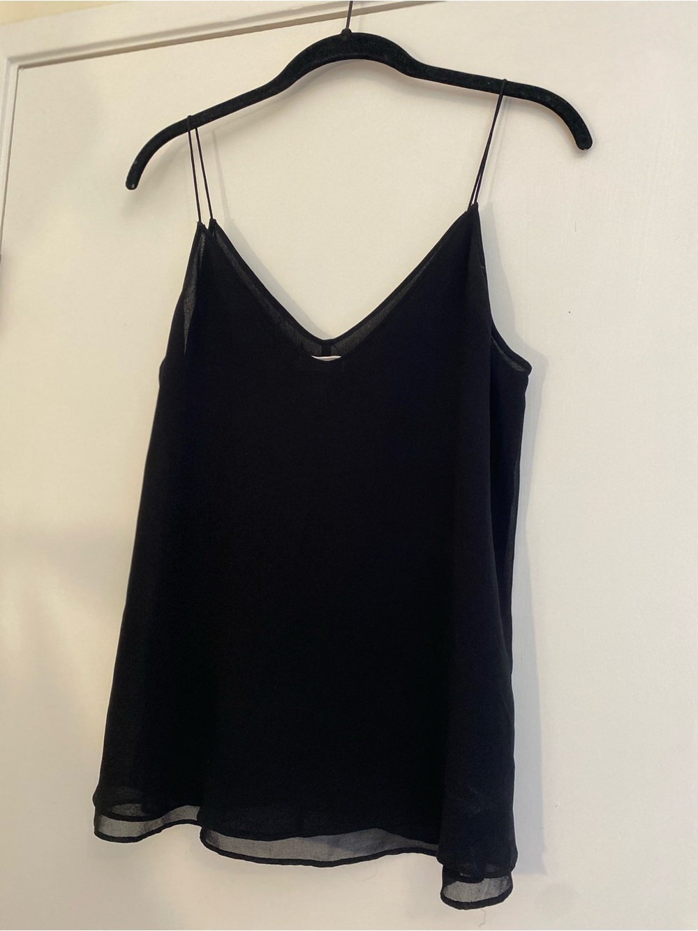 Chelsea28 Black V-Neck Spaghetti Strap Camisole